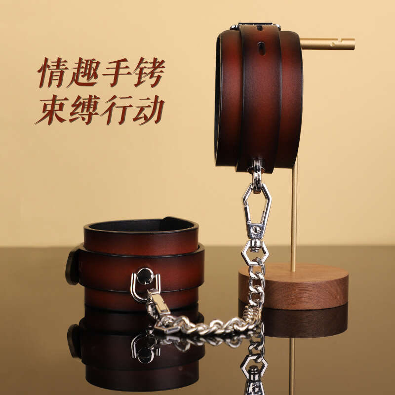 High end SM props, horseshoe buckles, leather handcuffs, sex training, cowhide handcuffs, foot cuffs, alternative adult sex toys