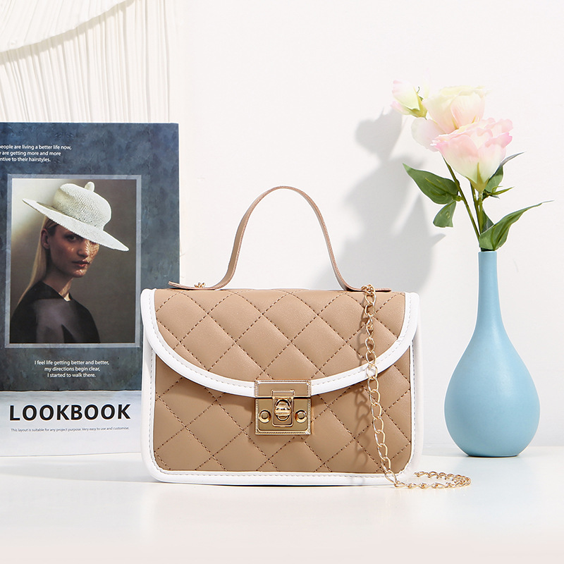 Embroidered small square Crossbody bag 2024 new Diamond Lattice Shoulder phone bag womens purse wallet simple ladies handbag for women CSD2409213
