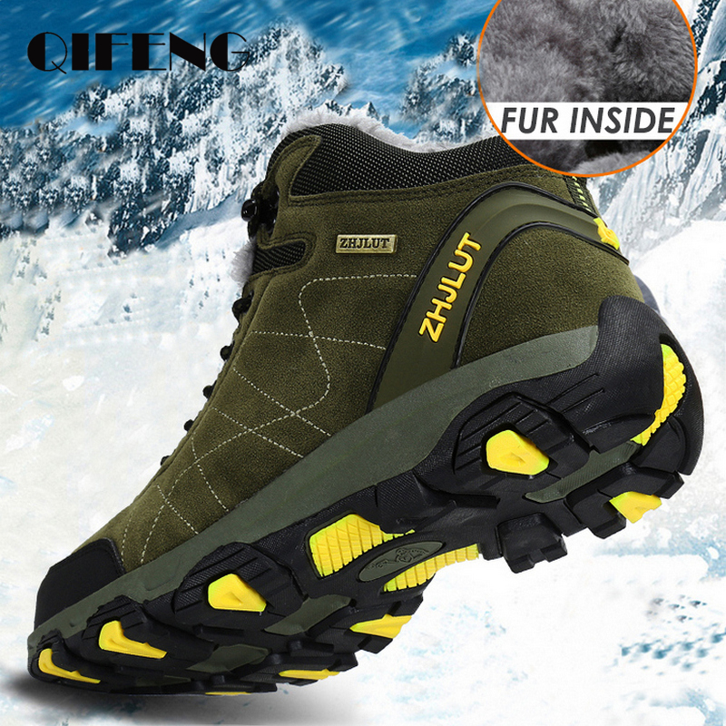 Designer Shoes New Men's and Women's Outdoor Winter Warm Fashion Shoes Men's Suede Casual Snow Leather Walking Shoes Hunting Boots Snow