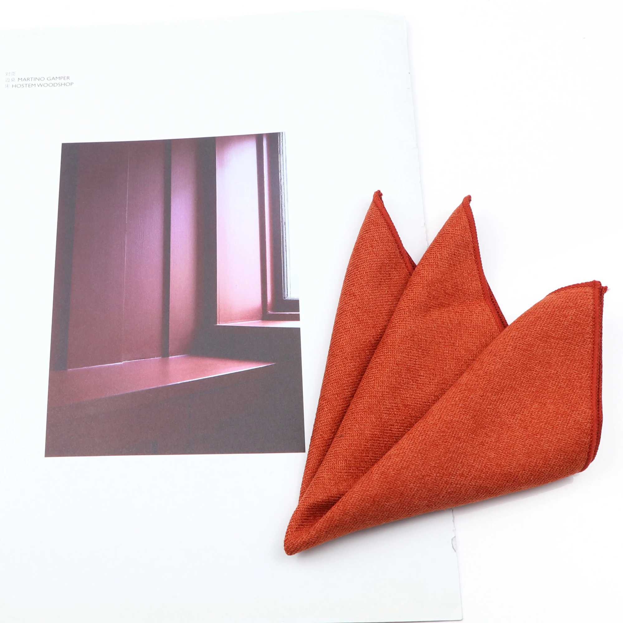 Super Soft Handkerchiefs Mens Colorful Solid Pocket Square Fashion Vintage Corduroy Hanky Suit Mens Business Wedding TowelX240921