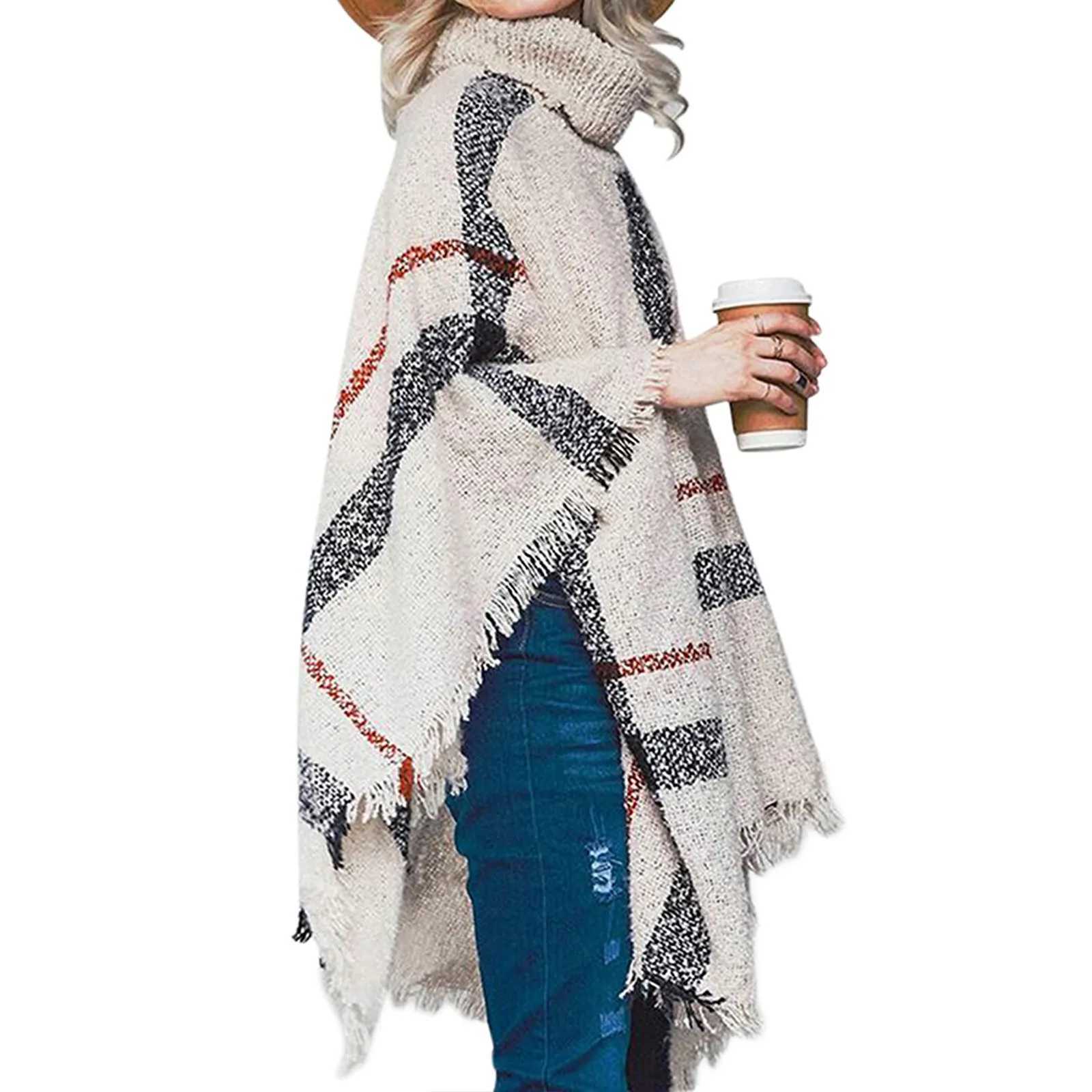 Womens asymmetric tassel zipper skydiving casual sleeve shawl jacket W240921