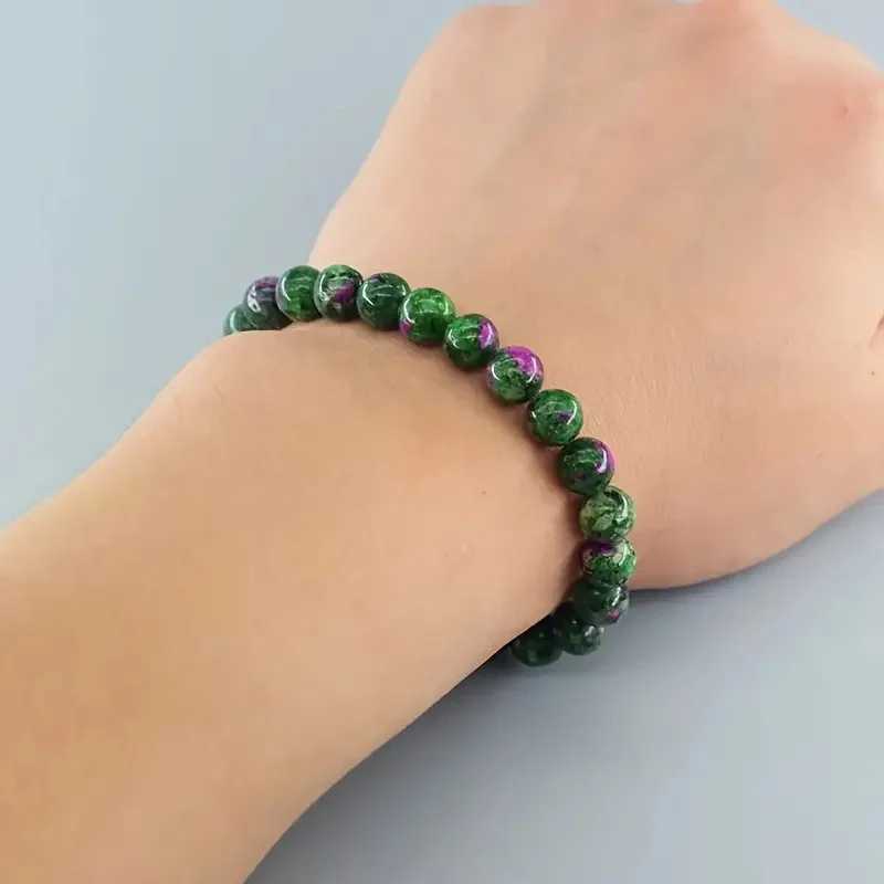 Charm Geniune Natural Epidote Zoisite Stone Bead Bracelet Homme Bracelet Made of Natural Stone Fashion Gifts Jewelry for WomenX240921