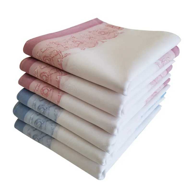 3Pcs 45x45cm Japanese Korean Style Flower Women Bandanas Pocket Hankies Handkerchiefs Soft Combed Cotton Sweat Wiping TowelsX240921