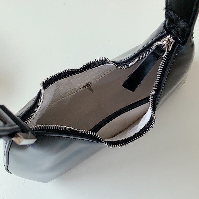 Women's 2023 Brand Designer Zipper Small Handbags Lady Fashion Shoulder Bag PU Leather Casual Hobo Bags