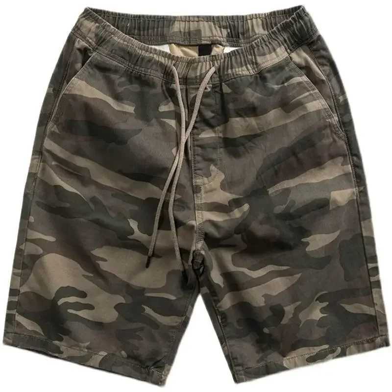 Mens Cargo Shorts Camo Combat Male Bermuda Short Pants With Draw String Summer Stylish Hot Front Pocket Jogger Elastic WaistX240921