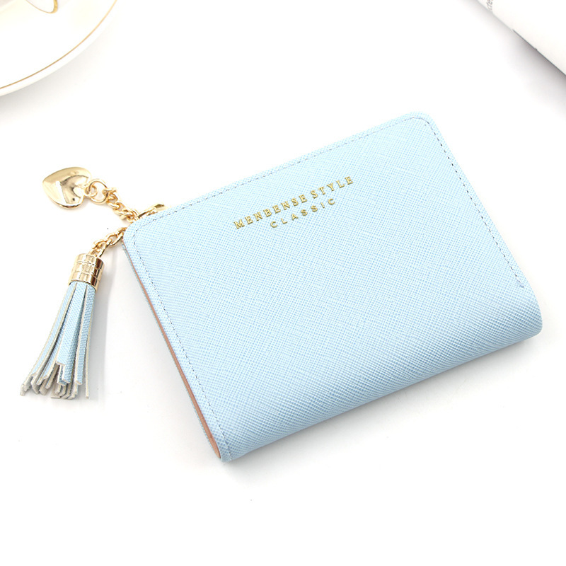 2024 New Designer Wallet Personalized Short Zipper Tassel Minimalist Handbag Zero Women's Wallet Clip Free Shipping