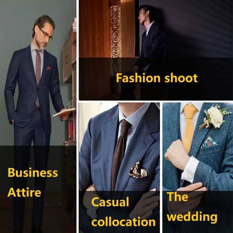 Pocket Square Fabric Handkerchiefs Suit Mens Bandana Accessories Business Suit Hanky Breast Scarf Japanese Handkerchief KDJ01X240921