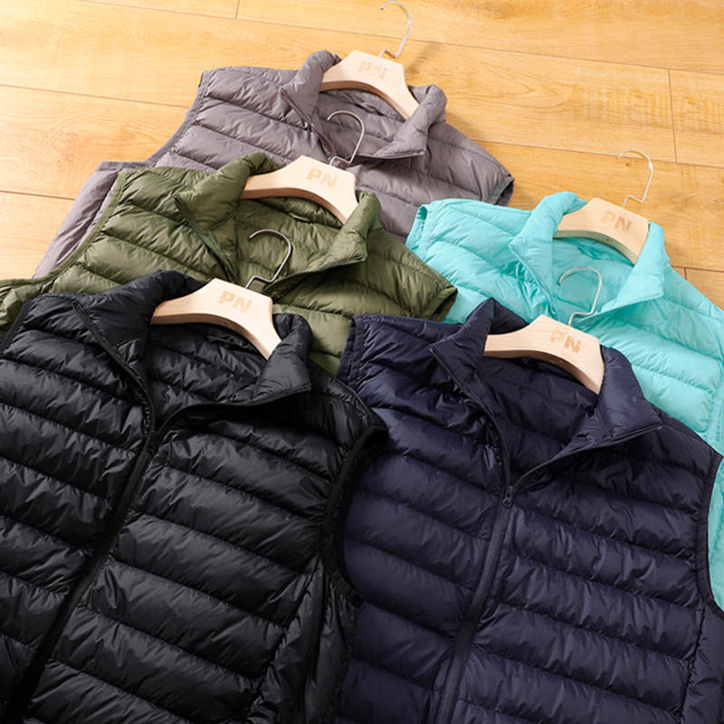 10 Color Down Vest New Winter Warm Windproof Waterproof Sleeveless Jacket Autumn Men Casual Thicken Waistcoat Man