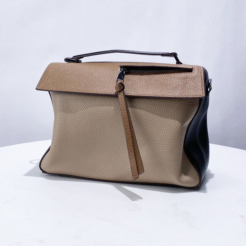 Genuine Leather Messenger Bags For Women Designer Handbag And Purses 2024 New In England Style Cowhide Crossbody Shoulder
