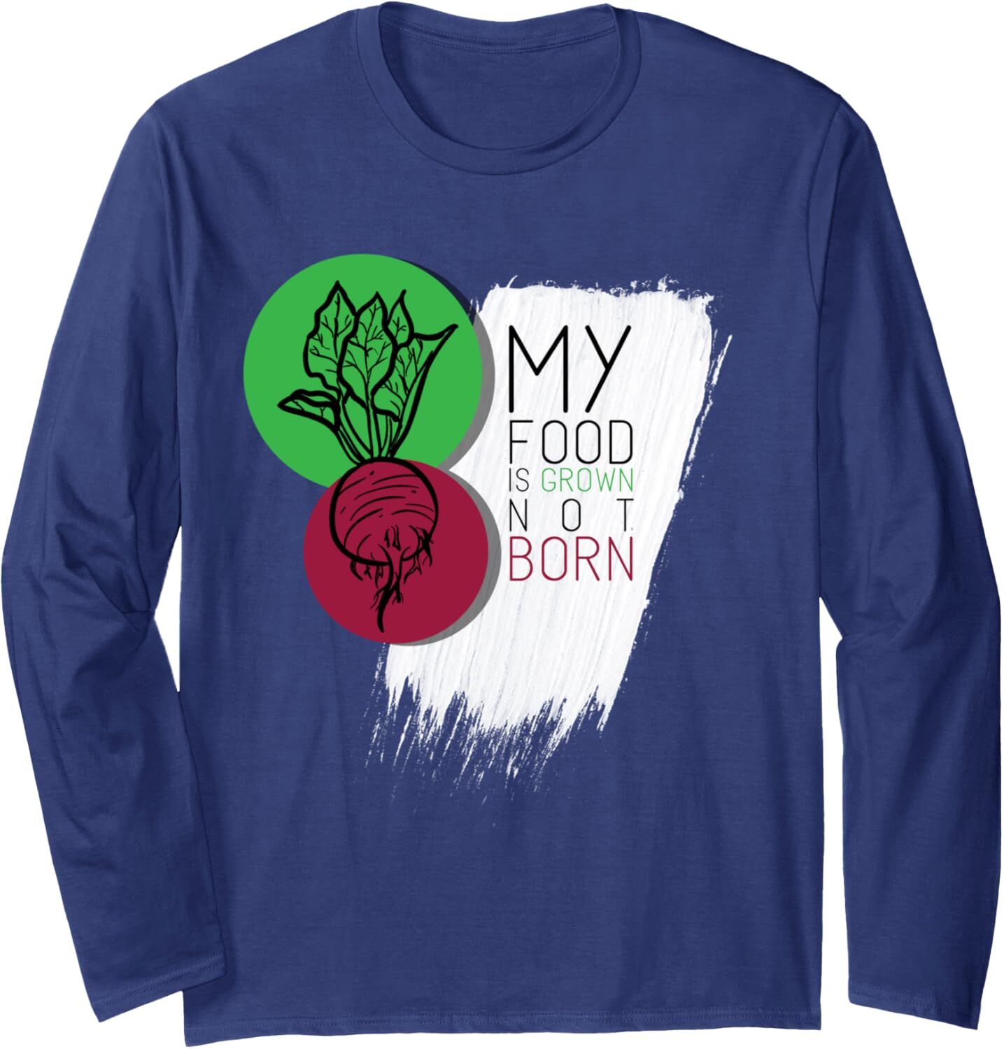 Long Sleeve Shirts for Men sweatshirt My Food Is Grown Not Born egan Animal Lover Gift Long Sleeve Tee Streetwear Casual tops clothes