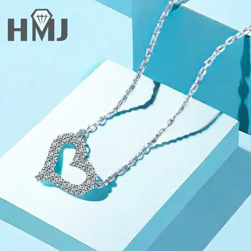 Moissanite Diamond 1CT Womens Necklace Pendant 925 Silver Womens Chain Party Bridal Exquisite Jewelry W240918