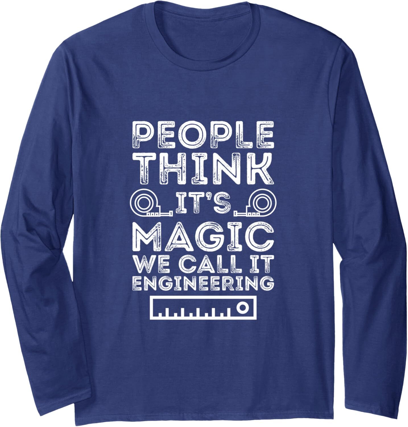 Long Sleeve Shirts for Men sweatshirt People Think Its Magic We Call It Engineering Fun Long Sleeve Tee Streetwear Casual tops clothes
