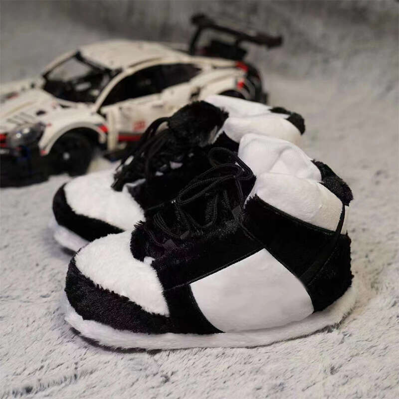 Cute Cartoon Plush Winter Cotton Soft Sneakers for Women and Men