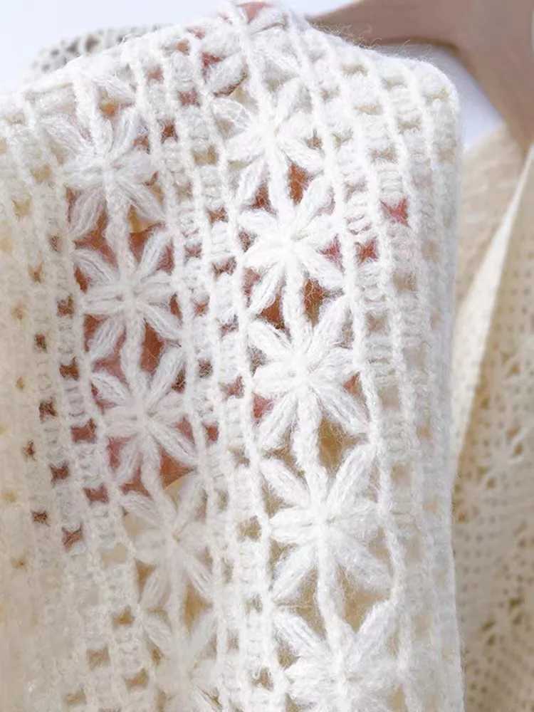 Raincoat ethnic style travel holiday coat photography knitted tassel split style shawl womens shawl womens spring coat W240921