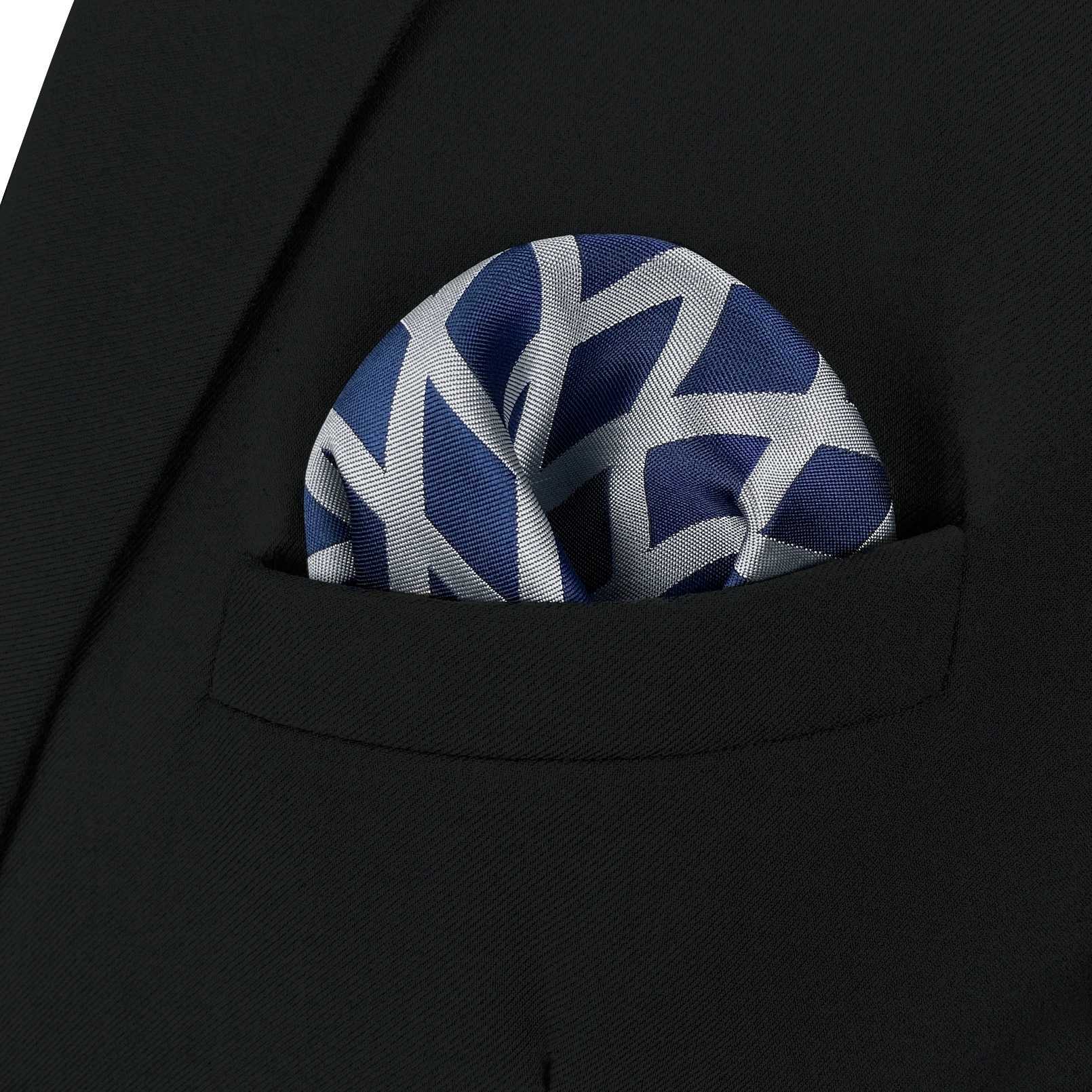Blue Paisley Solid Dot Mens Pocket Square Wedding Silk Steering Party Hanji Classic Fashion W240921
