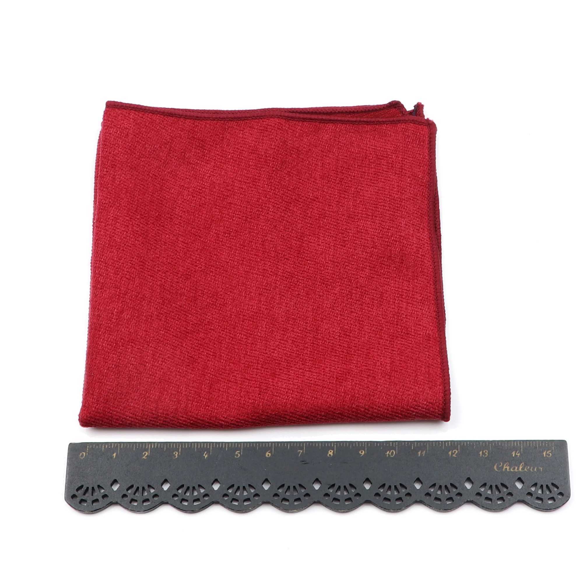 Super Soft Handkerchiefs Mens Colorful Solid Pocket Square Fashion Vintage Corduroy Hanky Suit Mens Business Wedding TowelX240921