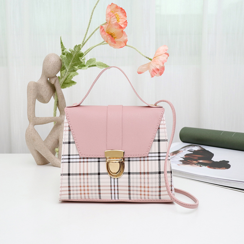 Womens Checked Handbag Ladies Shoulder Handbag Small And Lightweight Bag Casual And Fashionable Crossbody Bag For Ladies DED2409219
