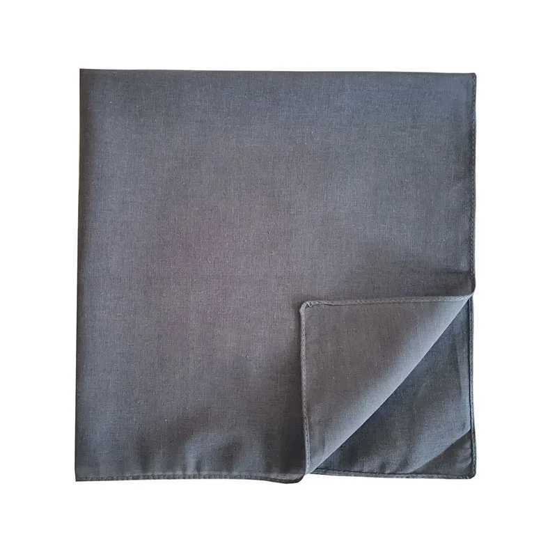 Cotton Handkerchief Unisex Plain Square Scarf Super Soft Washable Hanky Chest Towel Pocket Square kerchief Clothing AccesoriesX240921