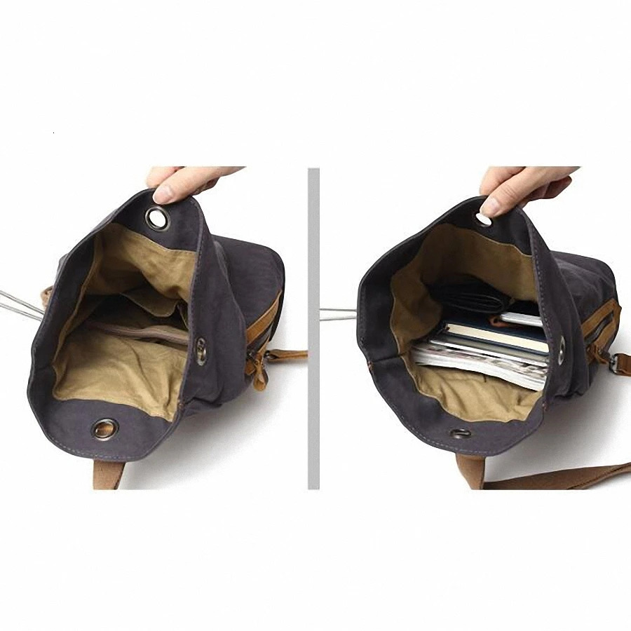 New Arrival Canvas Crossbody Casual Travel Rucack Chest Bag Small Sg Bags Men Shoulder Back Pack