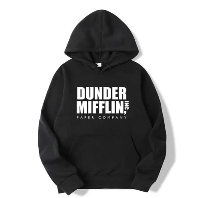 Dwight Schrute Hoodies para homens e mulherespulover casualsueter com capuzOffice Dunder Mufflin CCCpapel W240921
