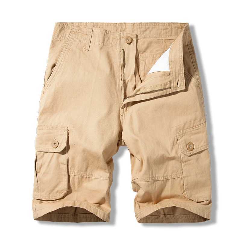 Mens Cotton Shorts Casual Cargo Short Pants Outdoor Sportswear Bermuda Shorts Golf Men Hiking Running ShortsX240921