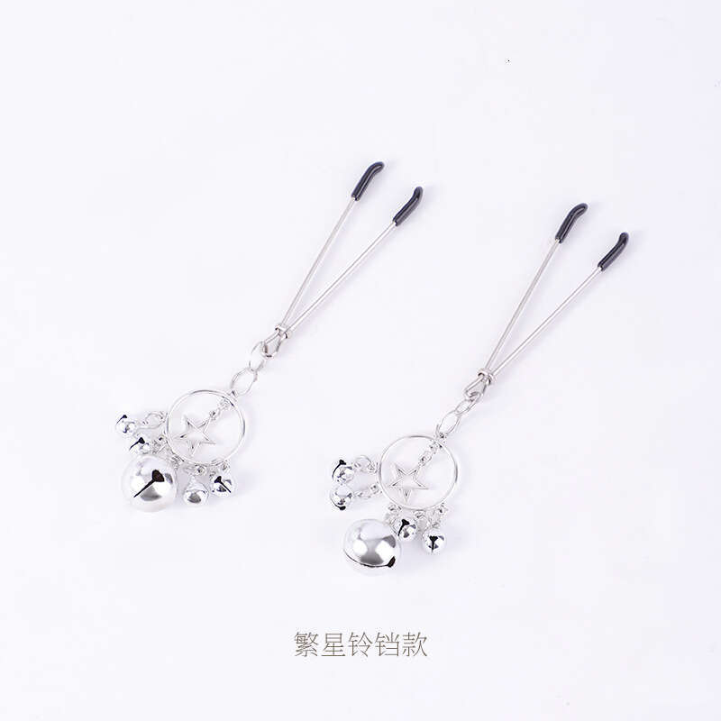 Breast SM Props Flirting Temptation Bell Breast Clip Female Sex clitoris Clip Star Mimi Clip Masturbation Sex Toy