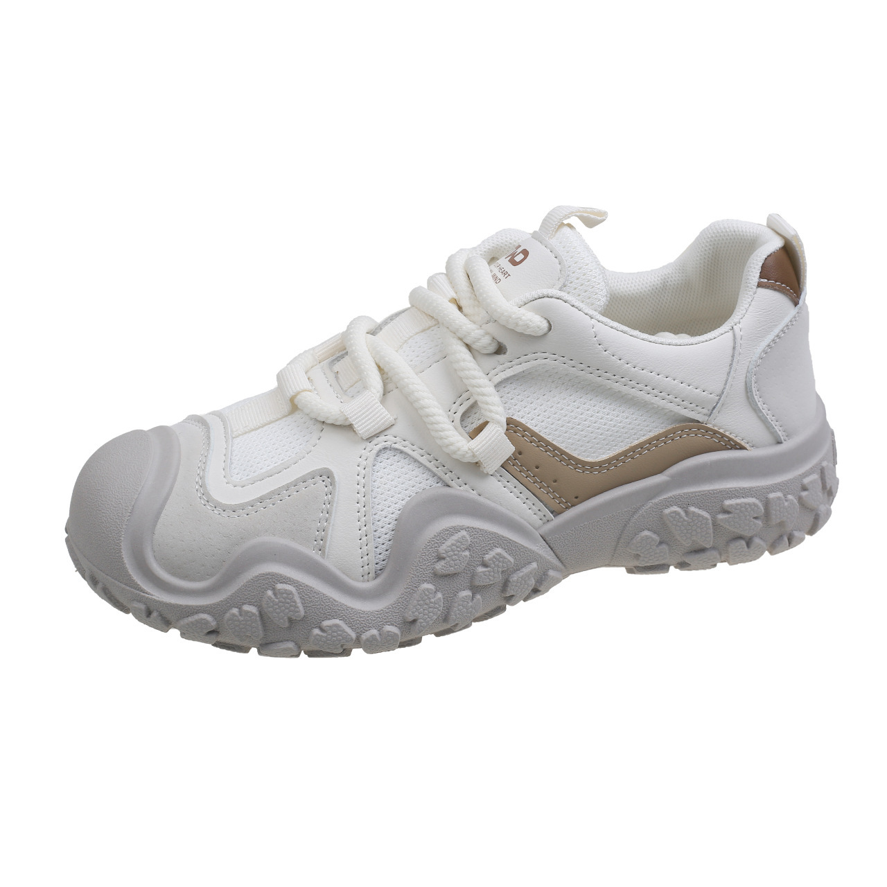 Round toe, small height increase, thick soled dad for women, 2024 new summer casual, breathable, ugly and cute sports shoes ddmythur