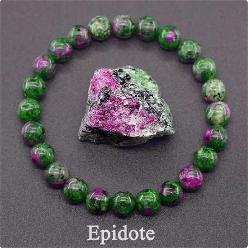 Charm Geniune Natural Epidote Zoisite Stone Bead Bracelet Homme Bracelet Made of Natural Stone Fashion Gifts Jewelry for WomenX240921
