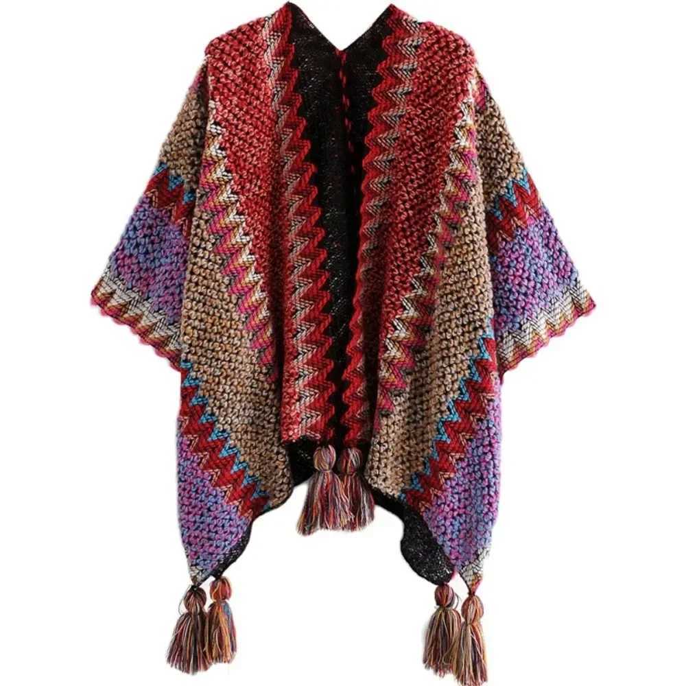 Casual Knitted Open Collar Shawl Womens Jacket Clothing Bag Fashion Shawl Elegant Winter Raincoat Coat Womens Sweater Parachute W240921
