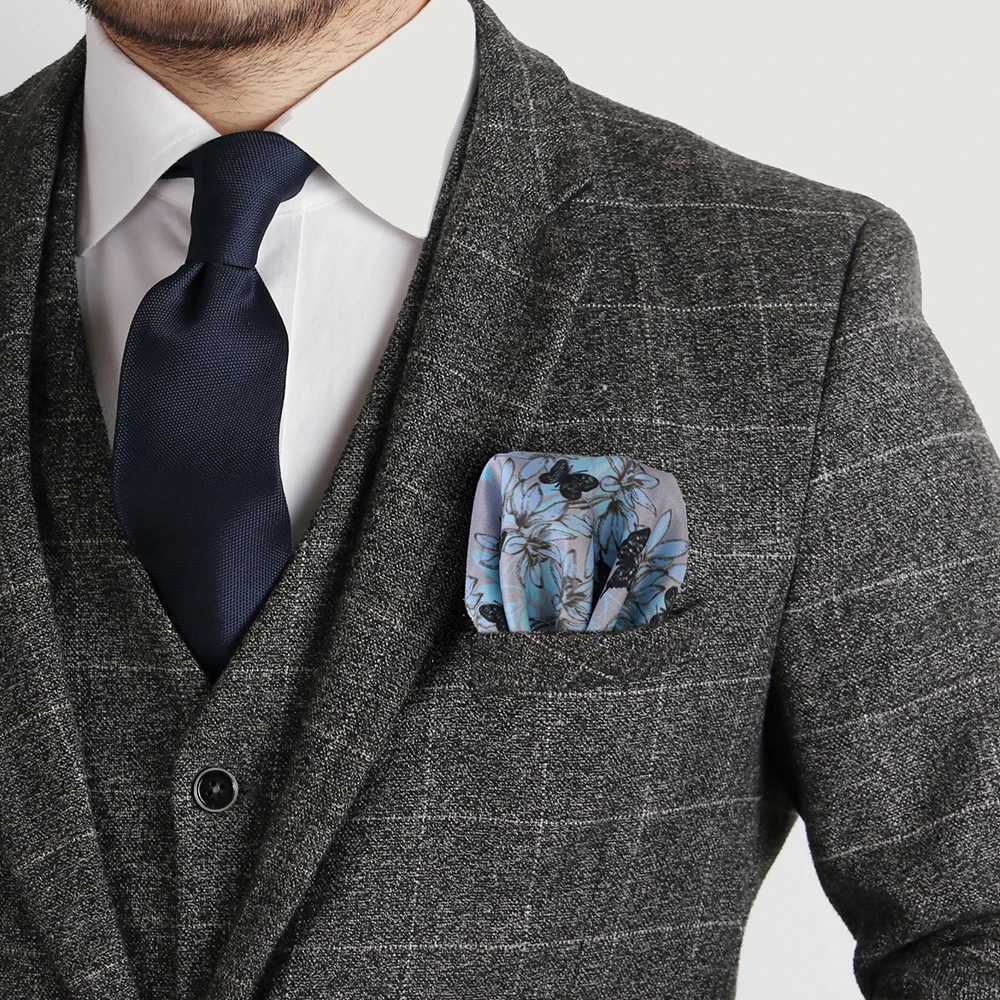 Tailor Smith Men Pocket Squares Printed Lips Floral Paisley Business Chest Towel Pocket Hanky Handkerchiefs Hankies ScarvesX240921