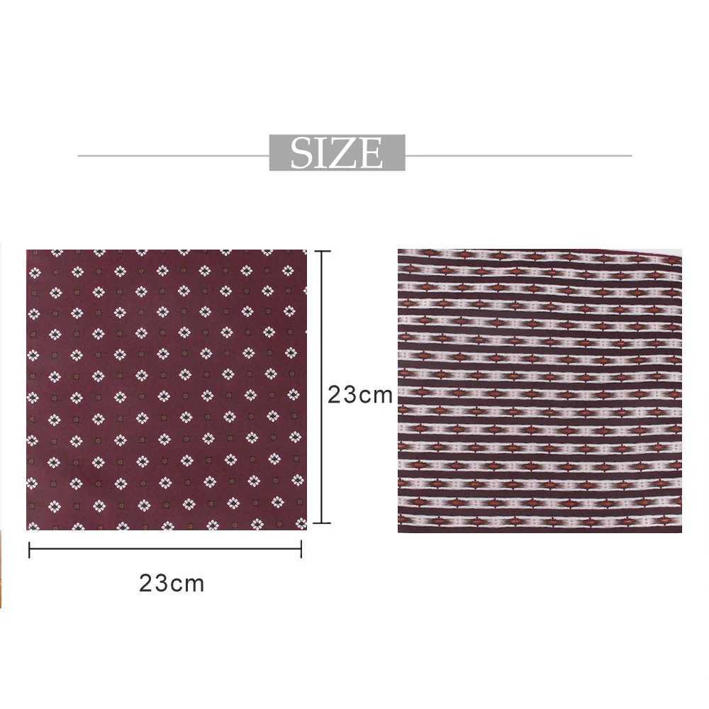 Wine Red Pocket Square For Men Women Striped Chest Towel Wedding Hanky Gentlemen Hankies Mens Suits Handkerchief Pocket Towel W241213