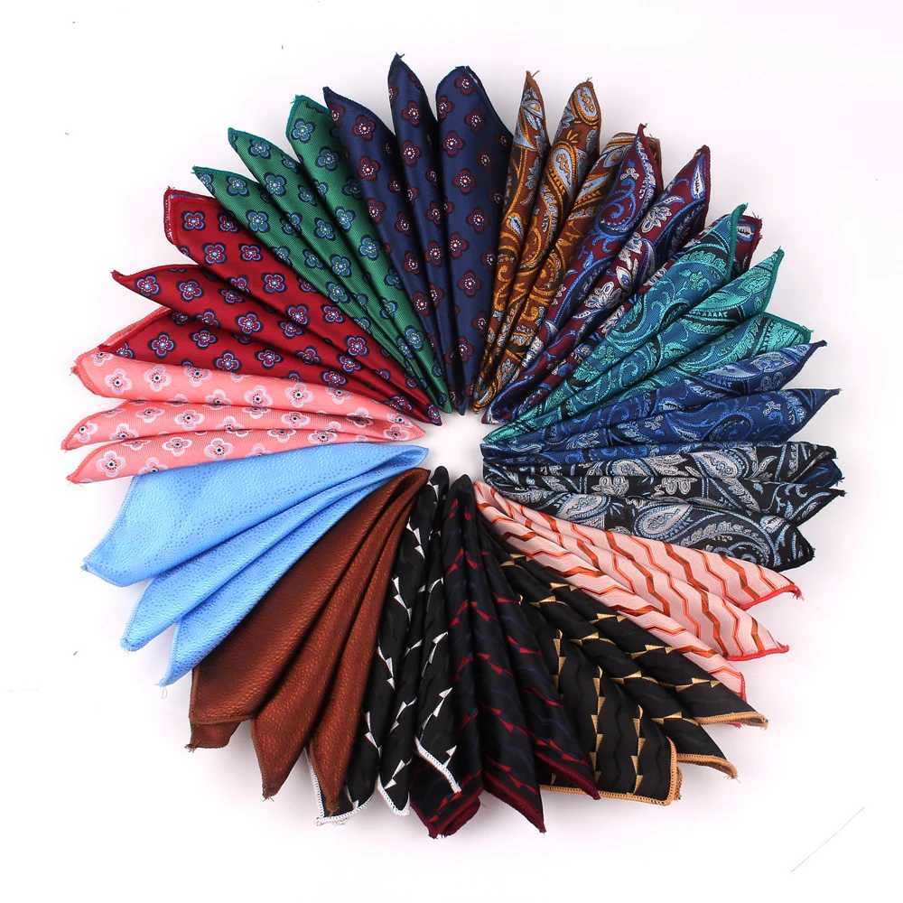 Suits Pocket Square For Men Women Business Floral Chest Towel Hanky Gentlemen Hankies Classic Mens Handkerchief Pocket TowelX240921