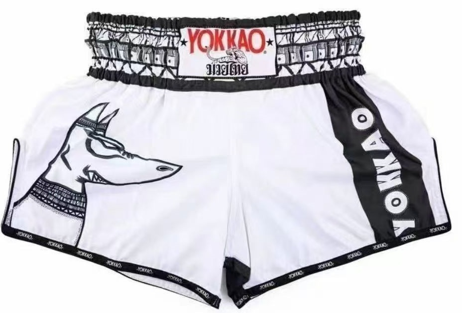 Thai Boxing Shorts Shark Bull Sanda Fighting Training Running Sports Fitness Yokko MMA Men's Boxing Sports Shorts