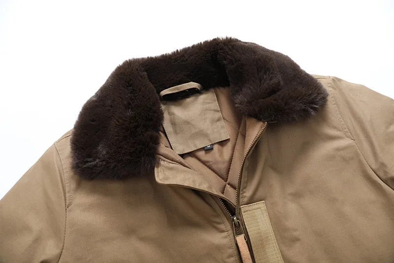Winter Mens High-Quality Male Lapel Embroidery Wool Thick Warm Coat Loose Casual Bomber Jacket Men Clothing US 2Xl