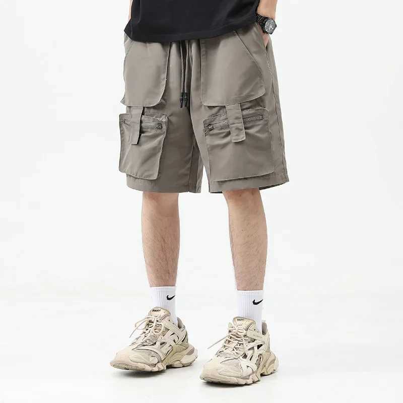 Summer Y2K Cargo Shorts For Men Vintage Multi-Pocket Casual Baggy Bermuda Shorts Hip Hop Streetwear Outdoor Sports Short PantsX240921