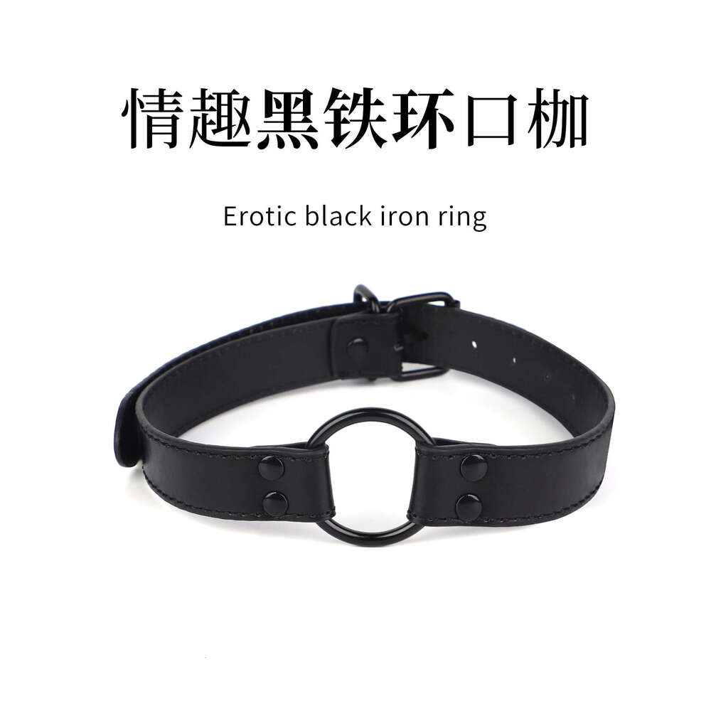Sex SM props, black iron rings, sex mouth shackles, forced mouth watering, sex mouth rings, alternative adult products