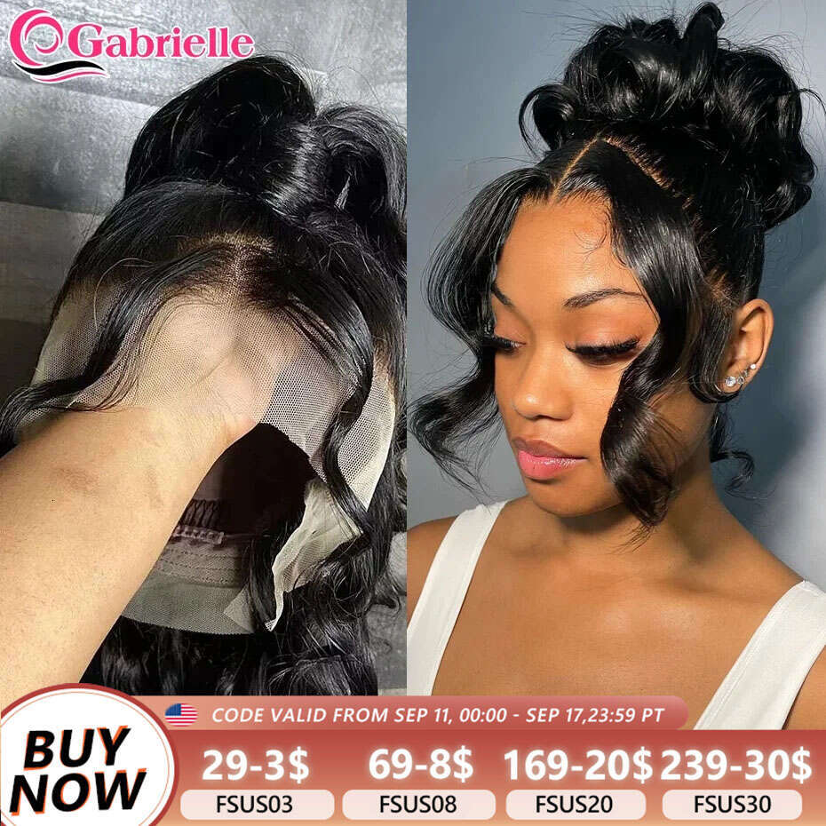 Body Wave 360 Frontal Ponytail Transparent 13x6 Lace Front Human Hair Wigs for Women Brazilian Wig on Sale Gabrielle