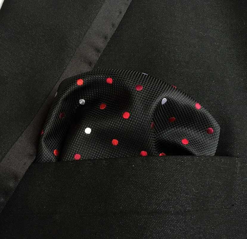 18 Style Paisley Polka Dot Mens Handkerchiefs Style Classic Polyester Pocket Towel Hanky Formal Business Suits Chest Towel GiftsX240921
