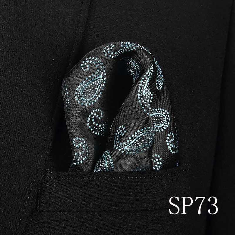 Vangise Mens Pocket Squares Dot Pattern Blue Handkerchief Fashion Hanky For Men Business Suit Accessories 22cm*22cmX240921
