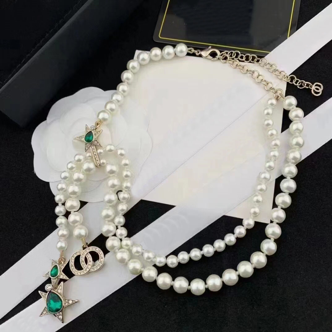 Designer Choker Pendant Necklace for Women Chain Pearl Fashion Women Pendant Statement Wedding Jewelry Pearl Jewelry Alloy