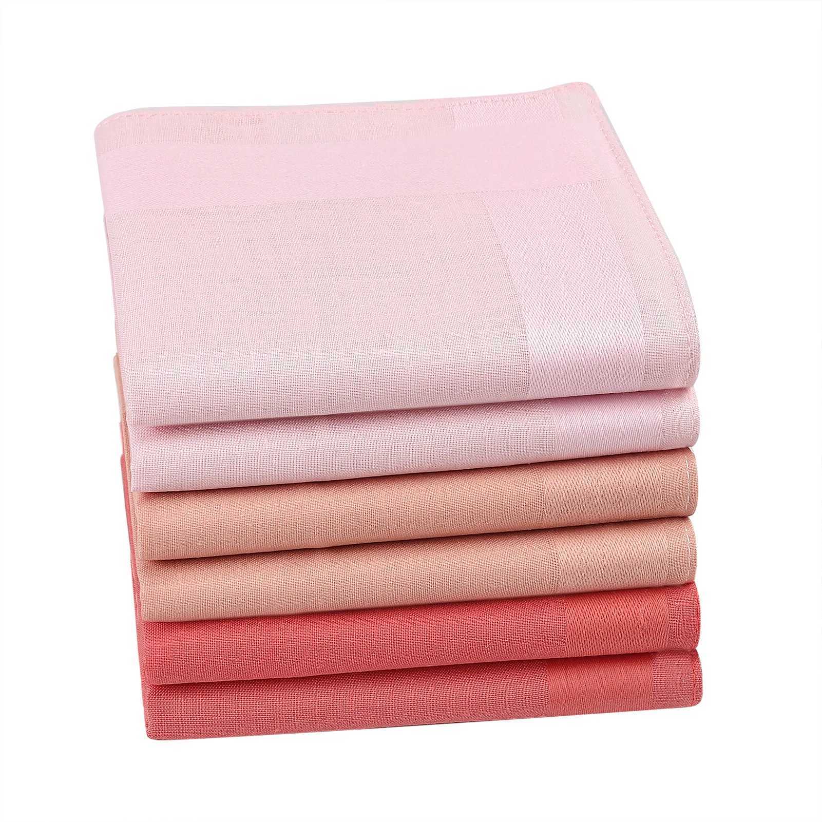 6/12 fashionable square mens handles classic solid color pocket cotton towels used for New Year gifts weddings and parties W240921