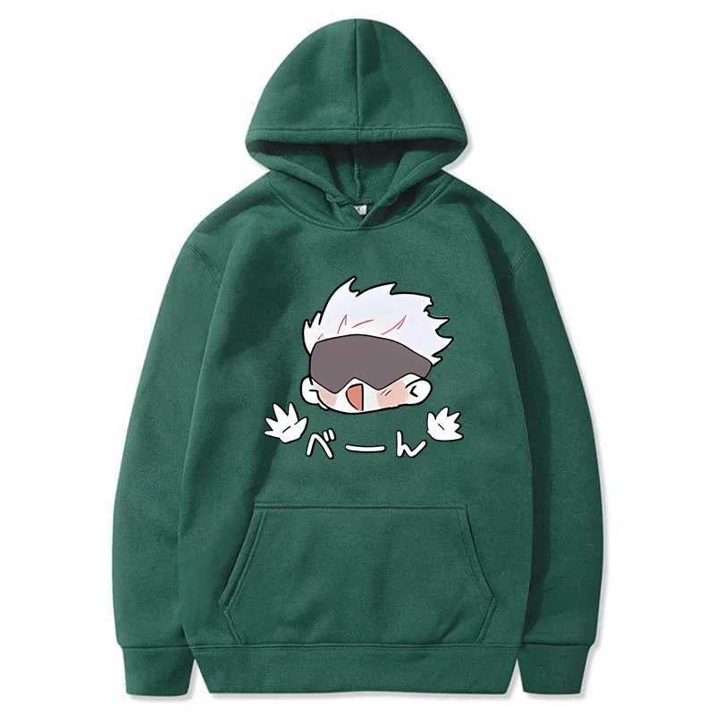 Jujutsu Kaisen printed autumn mens/womens hoodie long casual oversized floral sweatshirt fashionable top unisex clothing W240921