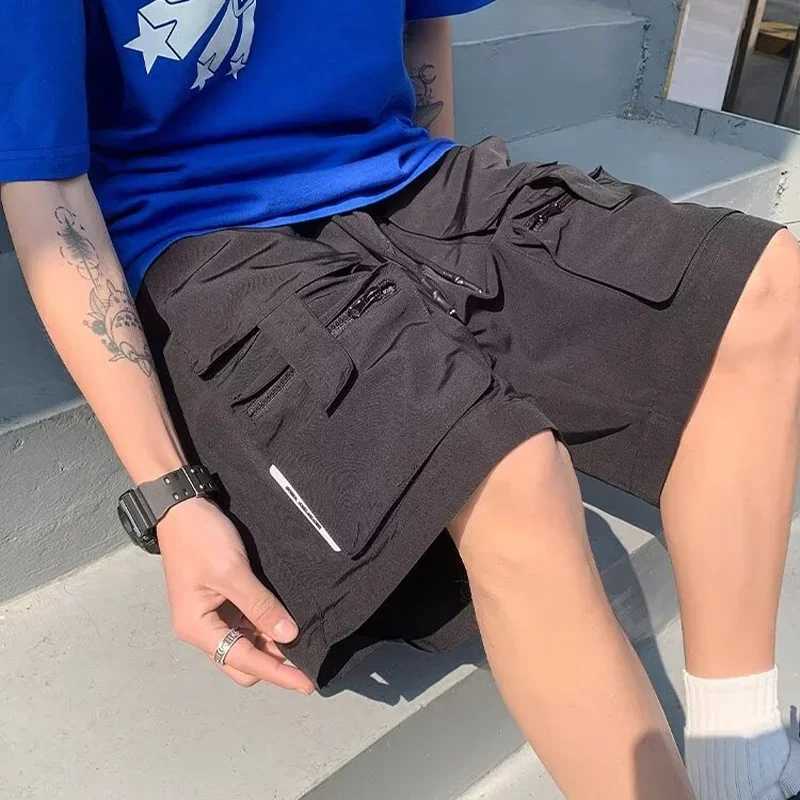 Summer Y2K Cargo Shorts For Men Vintage Multi-Pocket Casual Baggy Bermuda Shorts Hip Hop Streetwear Outdoor Sports Short PantsX240921