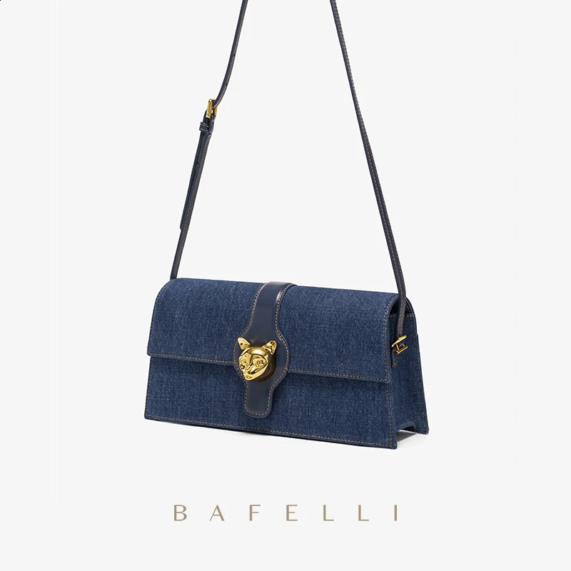 BAFELLI CAT Womens Bag y Fashion Retro Style Cowboy Trendy Shoulder Strap 240919