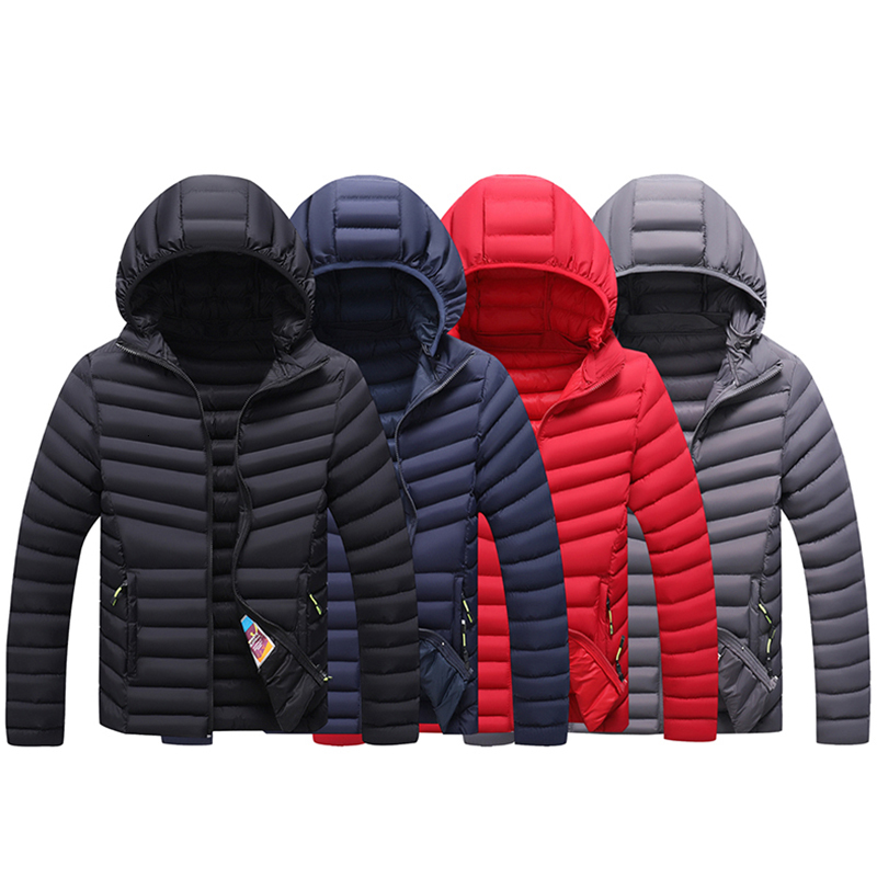2023 New Autumn Winter Men Warm Waterproof Parkas Jacket Coat Mens Solid Casual Windproof Outwear Detachable Hat Jackets Male
