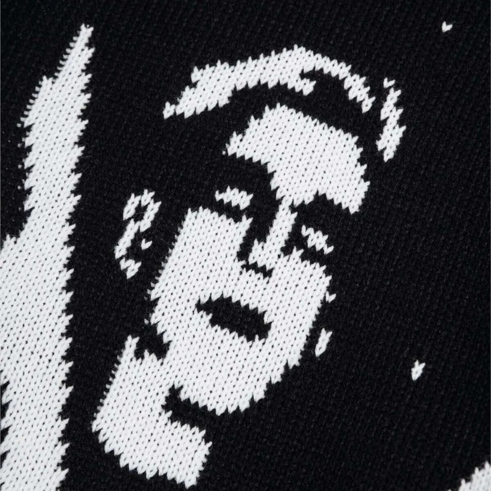 Y2K Sweaters Harajuku Pullover Men Winter Long Sleeve Knitwear Quasar Streetwear Punk Jumper Women Clothing Vintage Warm Tops BF 240912