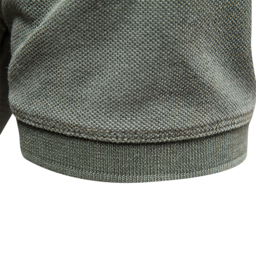 Tight Solid Lapel Basic Casual Men's Jogging Sports T-Shirt Oversized T Shirt