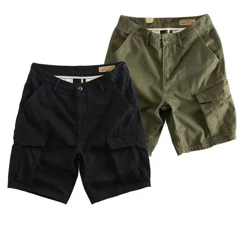 2024 Summer New Cargo Shorts Men Khaki Jogger Multi-Pocket Military Cargo Shorts Men Casual Loose Shorts Male Ropa HombreX240921