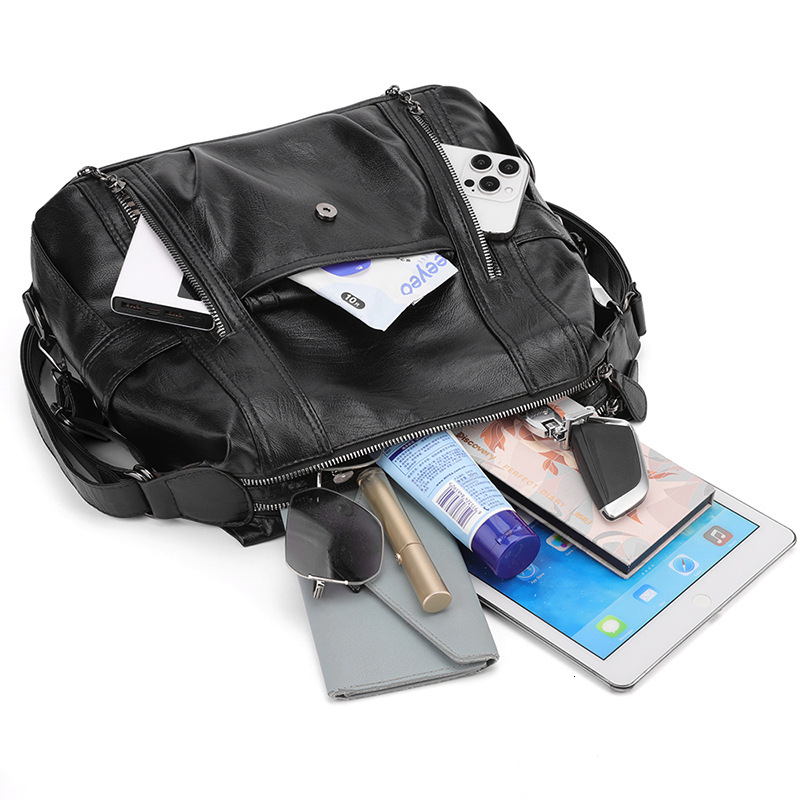 2025 New Shoulder Bag Fashion Multi Functional Crossbody Bag Designer Simple Fashion Korean Edition Large Capacity Light Luxury Handheld Crossover PU 