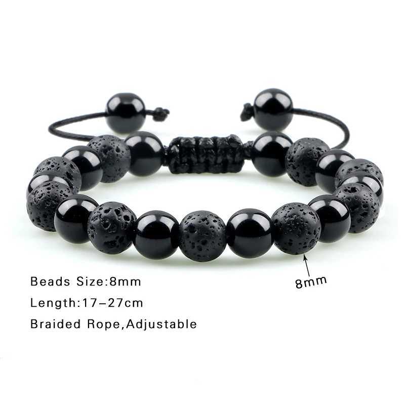 High Quality Blue Tiger Eye Stone Bracelet Adjustable Size Braided Onyx Beads BraceletsBangles Men Minimalist Jewelry PulserasX240921